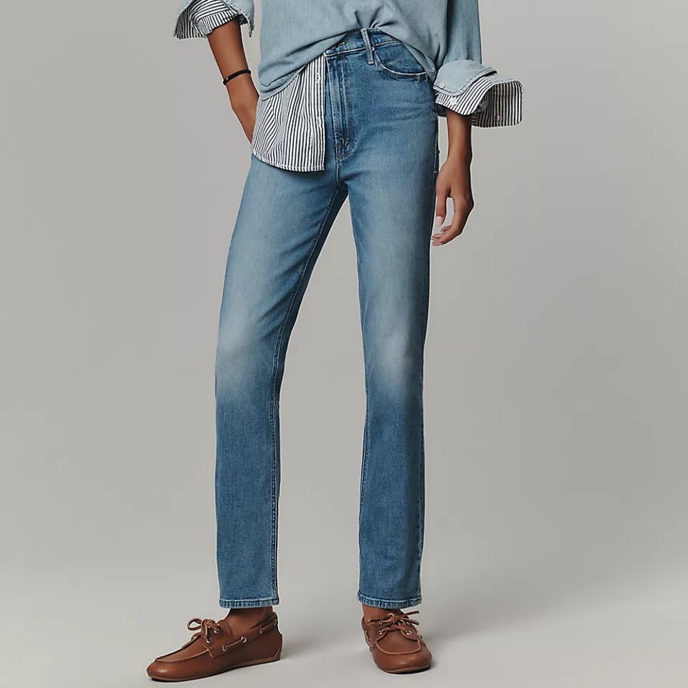 MOTHER The Dazzler Flood Mid-Rise Straight-Leg Jeans
- NWT